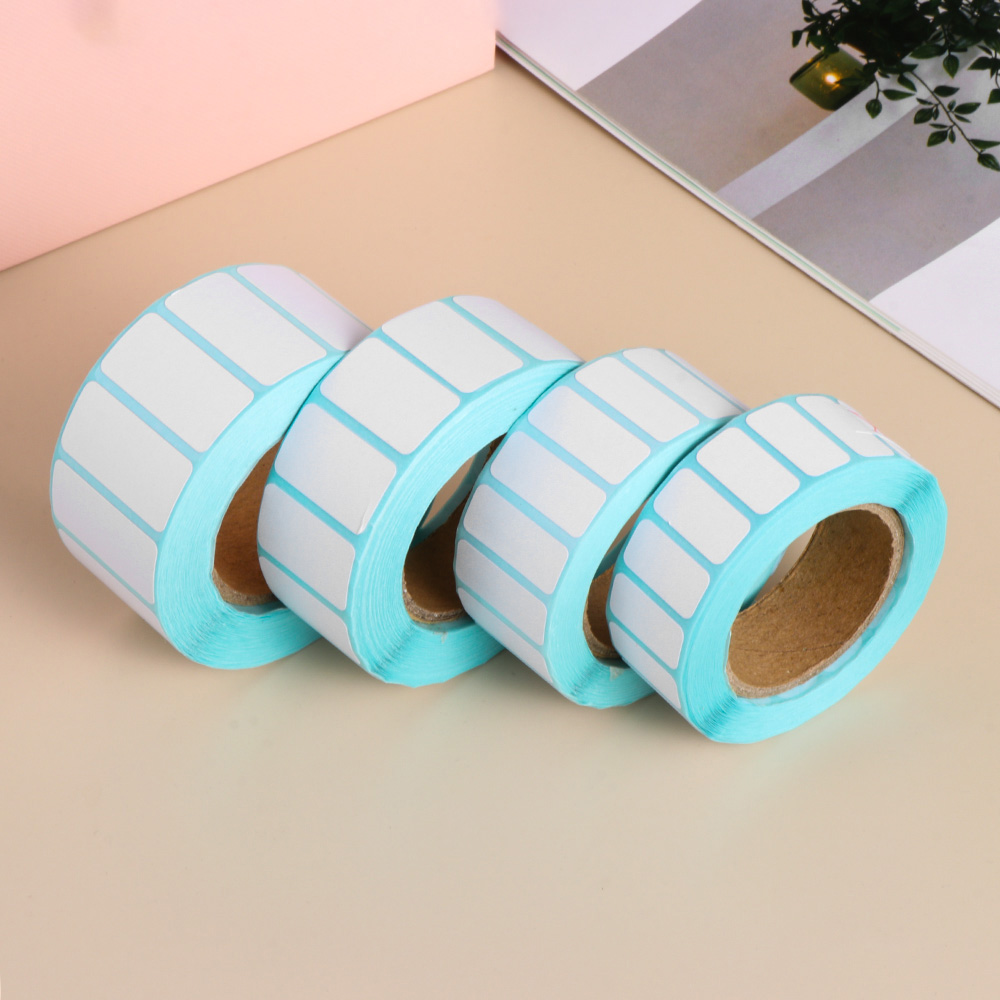 Medical Label - 1000/700 Pcs สีขาวกาวกระดาษความร้อนสติ๊กเกอร์บาร์โค้ดกระดาษซูเปอร์มาร์เก็ตราคาป้ายว่างเปล่าพิมพ์โดยตรงสติกเกอร์กันน้ำ