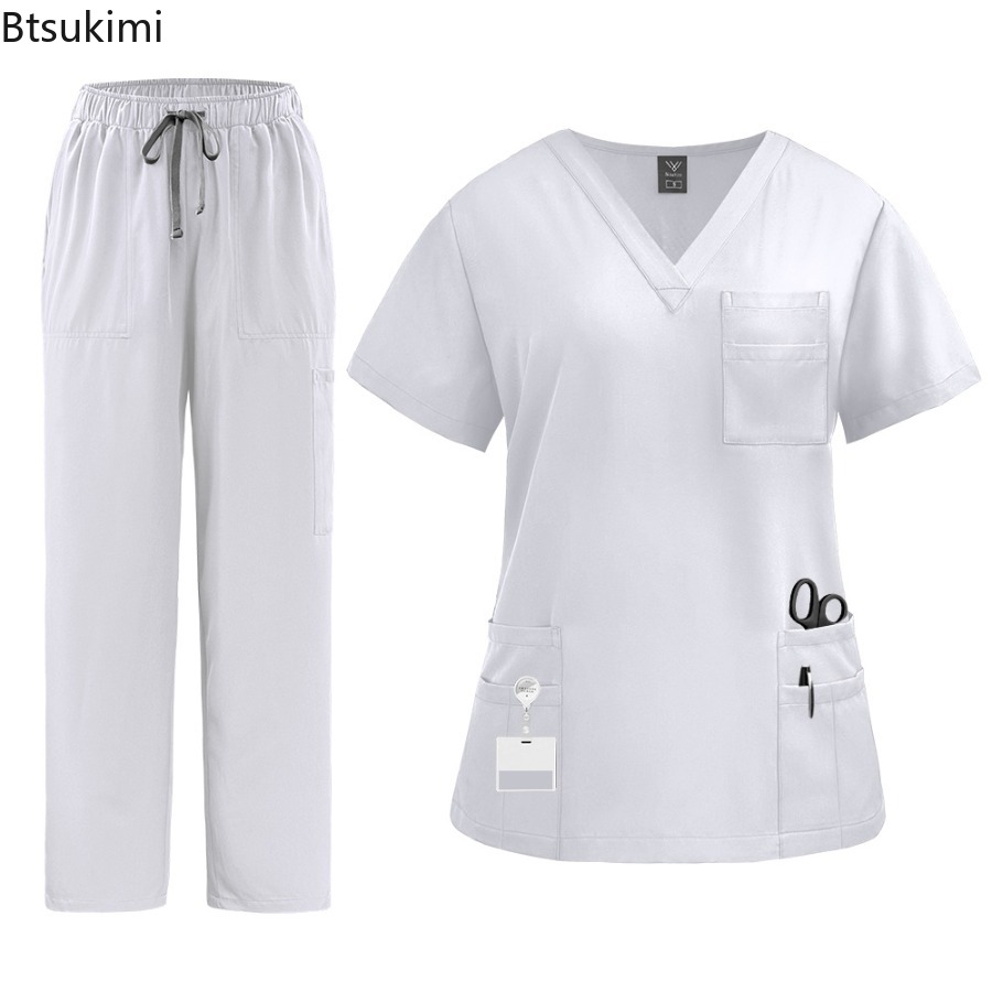 ชุดยูนิฟอร์มพยาบาลหญิง เสื้อคร - Medical Lab Uniform บทวิจารณ์และราคา