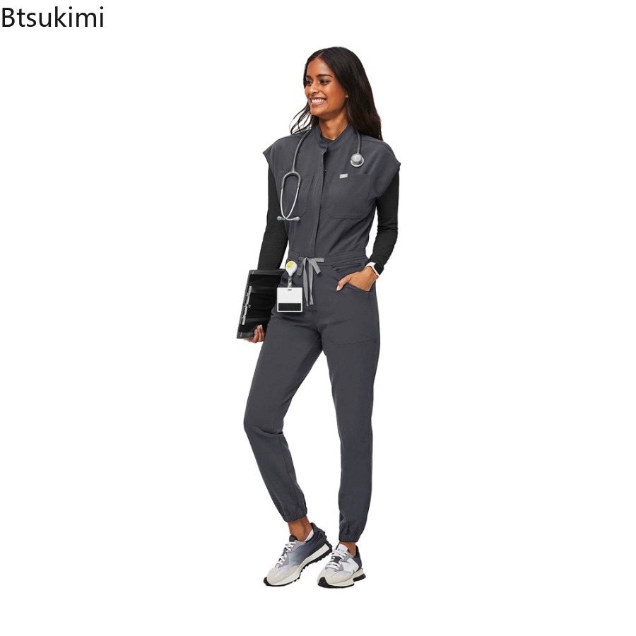 แฟชั่นชุดจั๊มสูทมีซิป ชุดแพทย์ - Medical Lab Uniform บทวิจารณ์และราคา