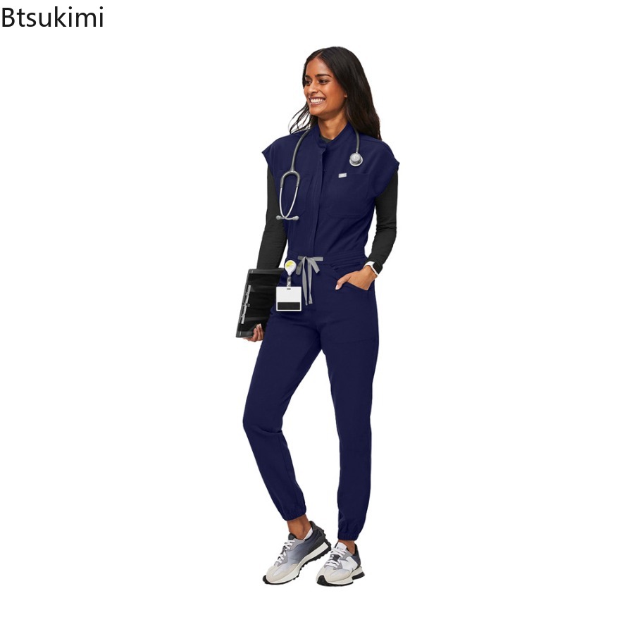 แฟชั่นชุดจั๊มสูทมีซิป ชุดแพทย์ - Medical Lab Uniform บทวิจารณ์และราคา