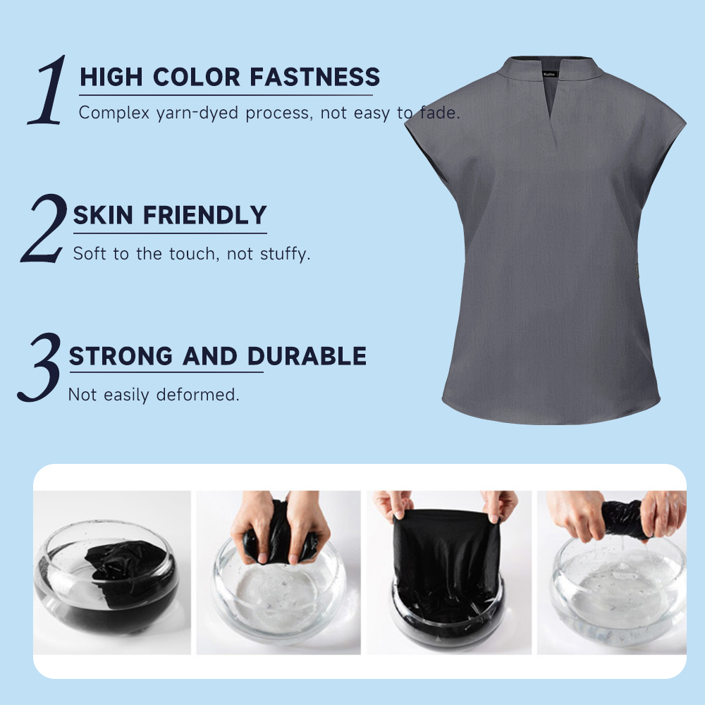 แฟชั่นขาตั้งคอขัดเสื้อสําหรับผ - Medical Lab Uniform บทวิจารณ์และราคา