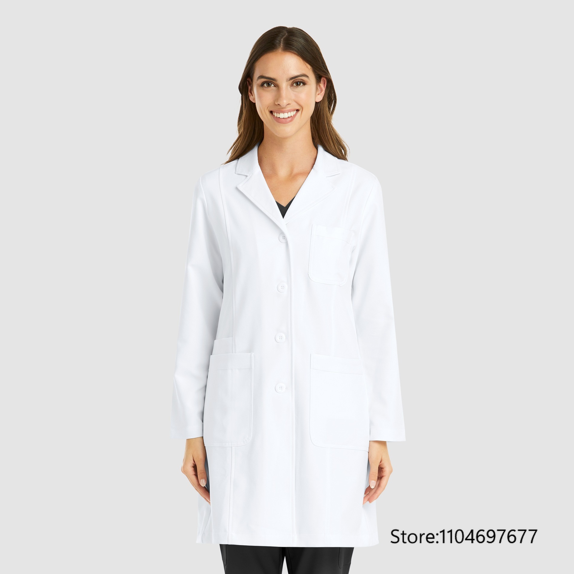 เสื้อคลุมยาวแขนยาวหลากสีสำหรับ - Medical Lab Coats บทวิจารณ์และราคา