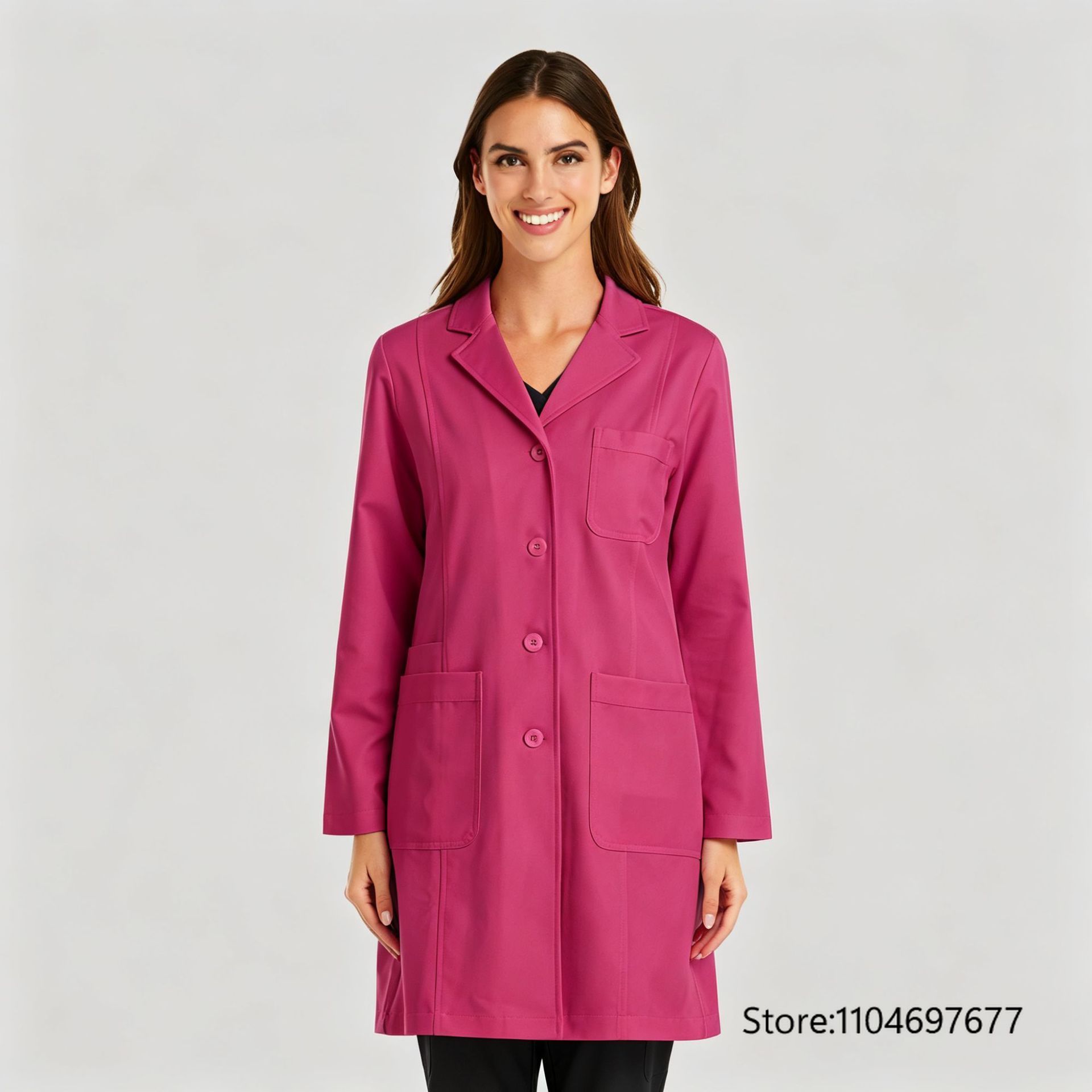 เสื้อคลุมยาวแขนยาวหลากสีสำหรับ - Medical Lab Coats บทวิจารณ์และราคา