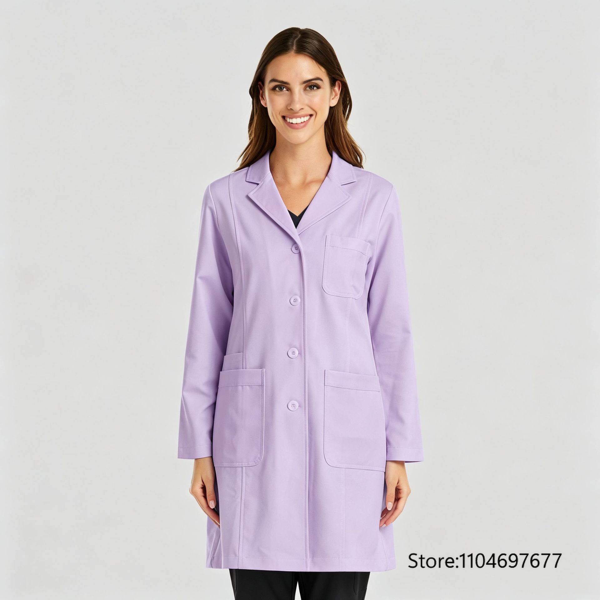 เสื้อคลุมยาวแขนยาวหลากสีสำหรับ - Medical Lab Coats บทวิจารณ์และราคา