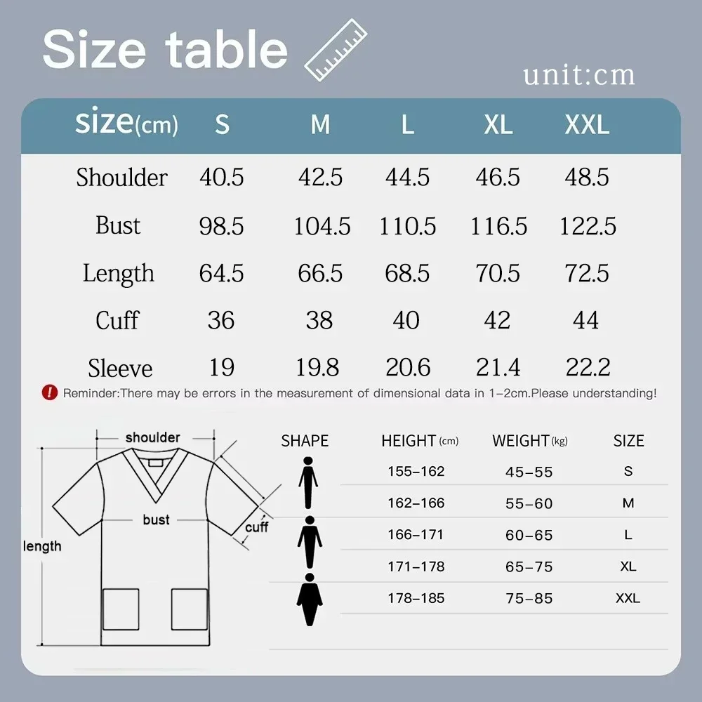 Women Short Sleeve V Neck Shir - Medical Lab Uniform บทวิจารณ์และราคา