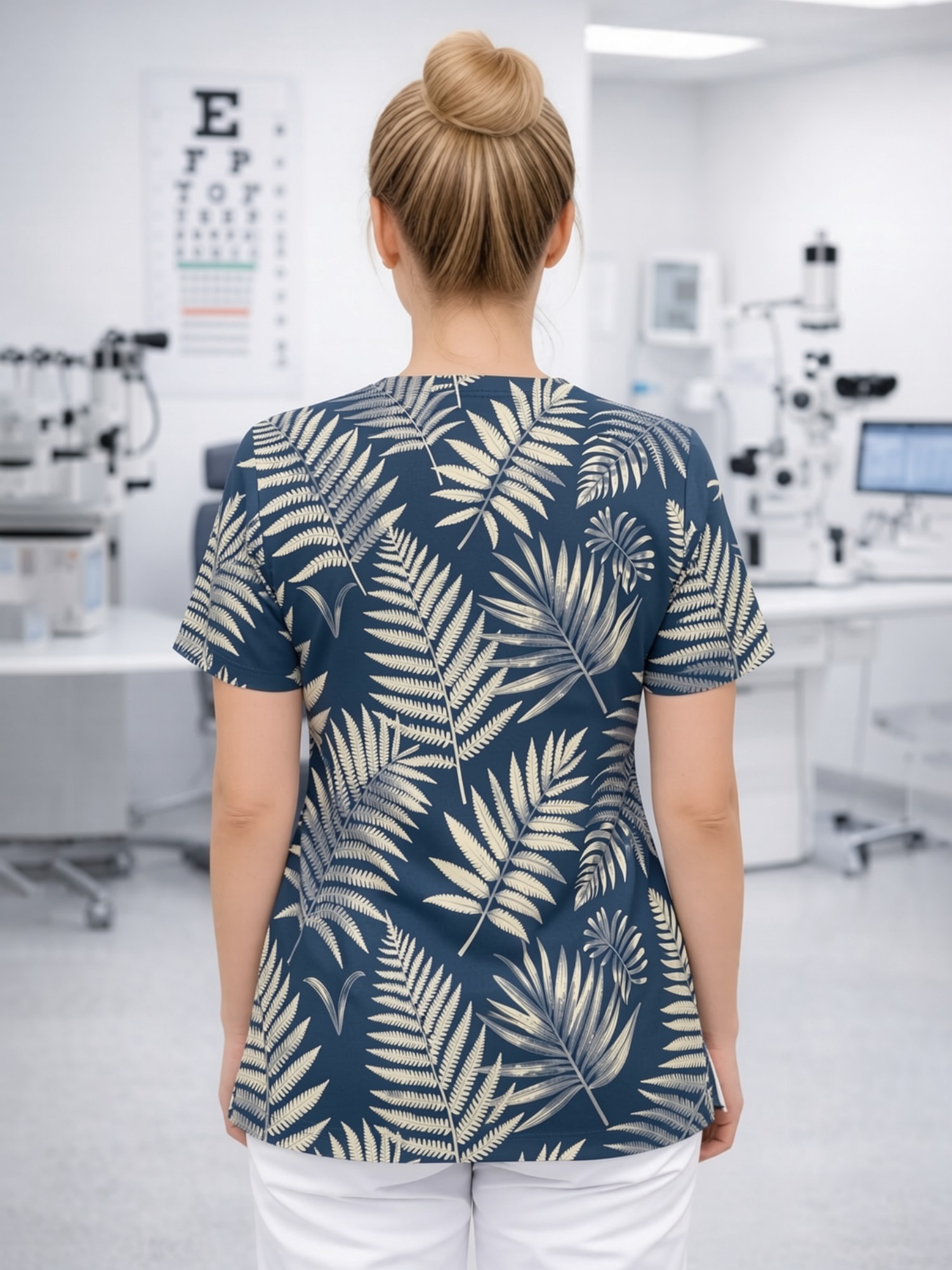 เสื้อทูนิคพยาบาลคอวี แขนสั้น พ - Medical Lab Uniform บทวิจารณ์และราคา