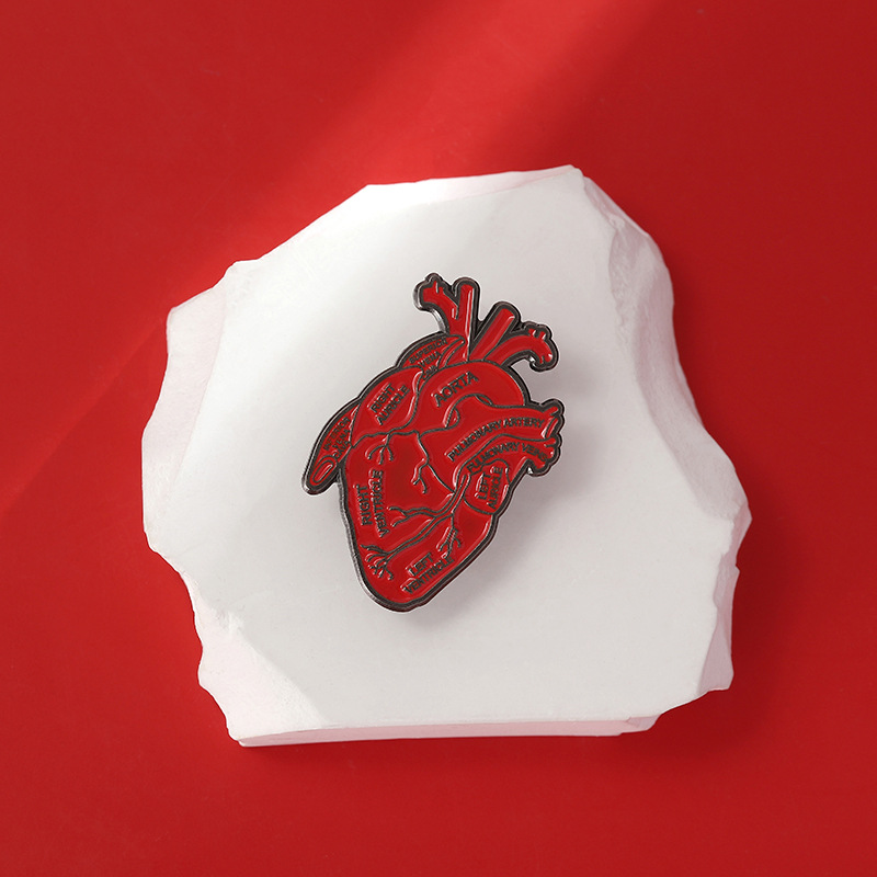 เข็มกลัดรูปหัวใจแบบกายวิภาค พร - Medical Label บทวิจารณ์และราคา
