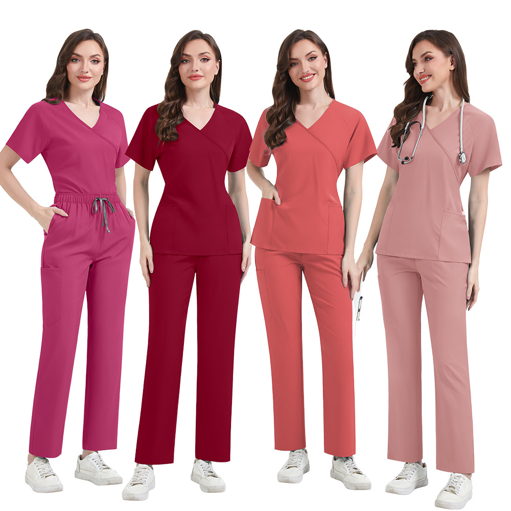 ชุดสครับผู้หญิงทรงเข้ารูป ชุดย - Medical Lab Uniform บทวิจารณ์และราคา