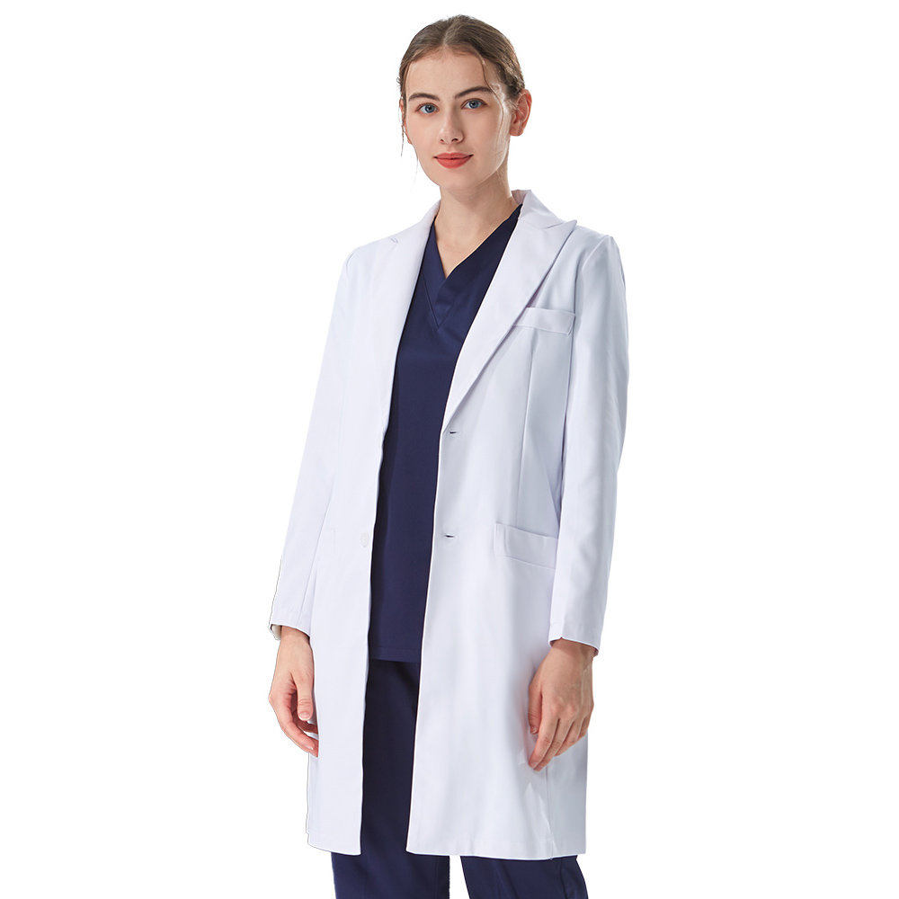 เสื้อกาวน์แพทย์สีขาว คอปก ดีไซ - Medical Lab Coats บทวิจารณ์และราคา